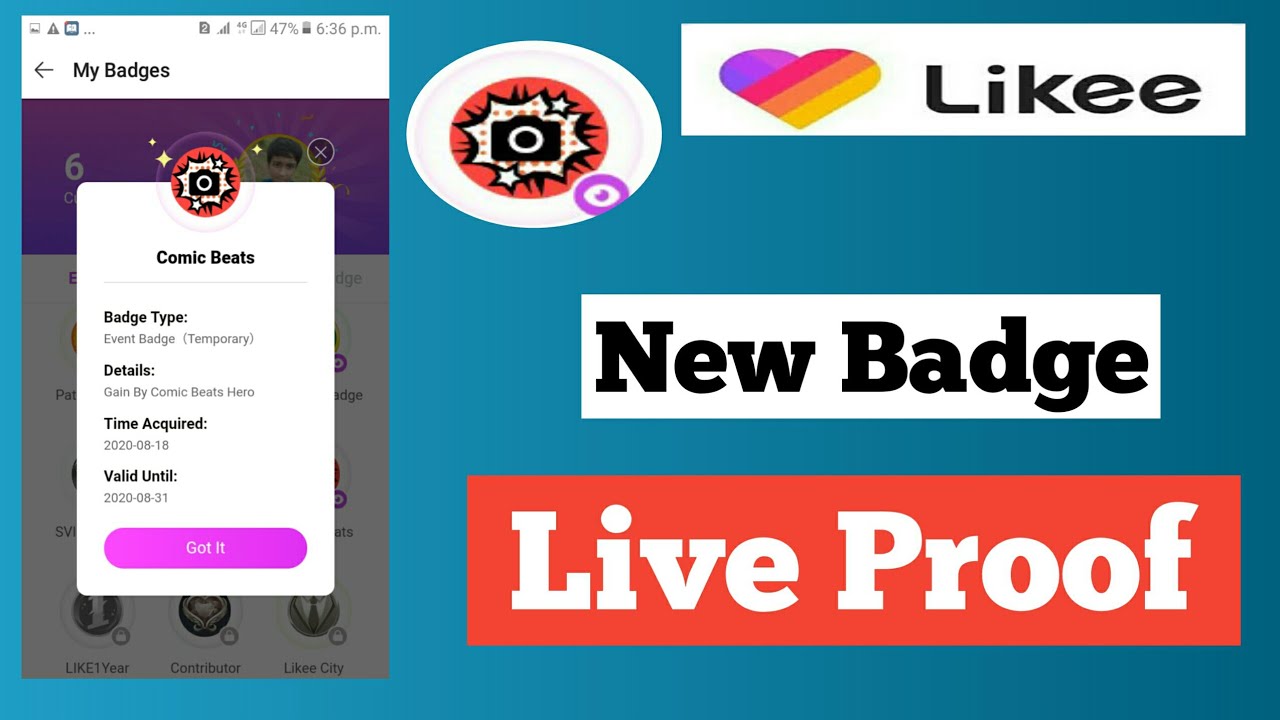 How To Get New Badge In Likee App /Likee App New Badge/ New Badge In Likee - likee Bangladesh king