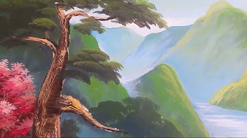 hướng dẫn cách vẽ tranh phong cảnh thác nước đẹp / Vẽ iu đinh