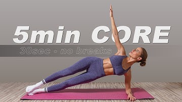 5 MIN PLANK CORE WORKOUT (10 Plank Variations • No Breaks • Home)