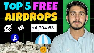 Top 5 Free Crypto Airdrops | Best 5 Crypto Airdrops | New Crypto Airdrop | Latest Airdrop 2025