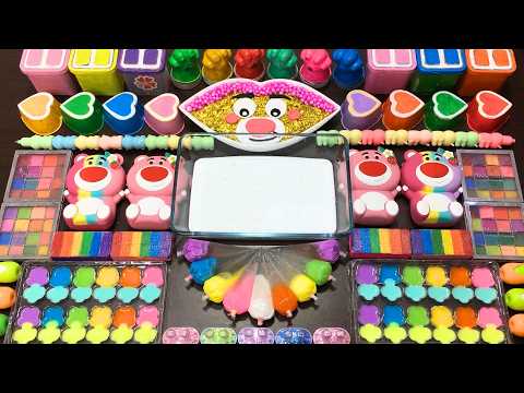 RELAXING WITH CLAY PIPING BAGS VS GLITTER VS MAKEUP ! Mixing Random Things Into Slime