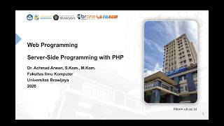 Server Side Programming Using Php