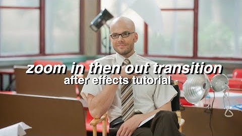 zoom in then out transition | after effects tutorial