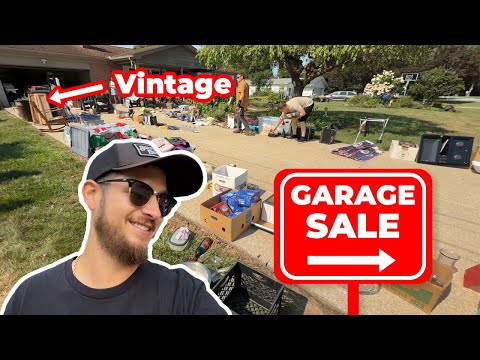 We Scored Big at a Street-Wide Garage Sale! VINTAGE FINDS & PROFITS!!