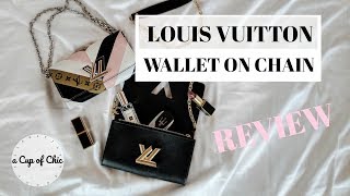 Twist belt chain wallet. louis vuitton mini bag black review