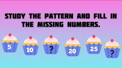 PATTERNS / COMPLETE THE PATTERN / REASONING