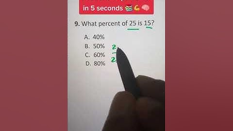 Hoe je percentages in 5 seconden berekent