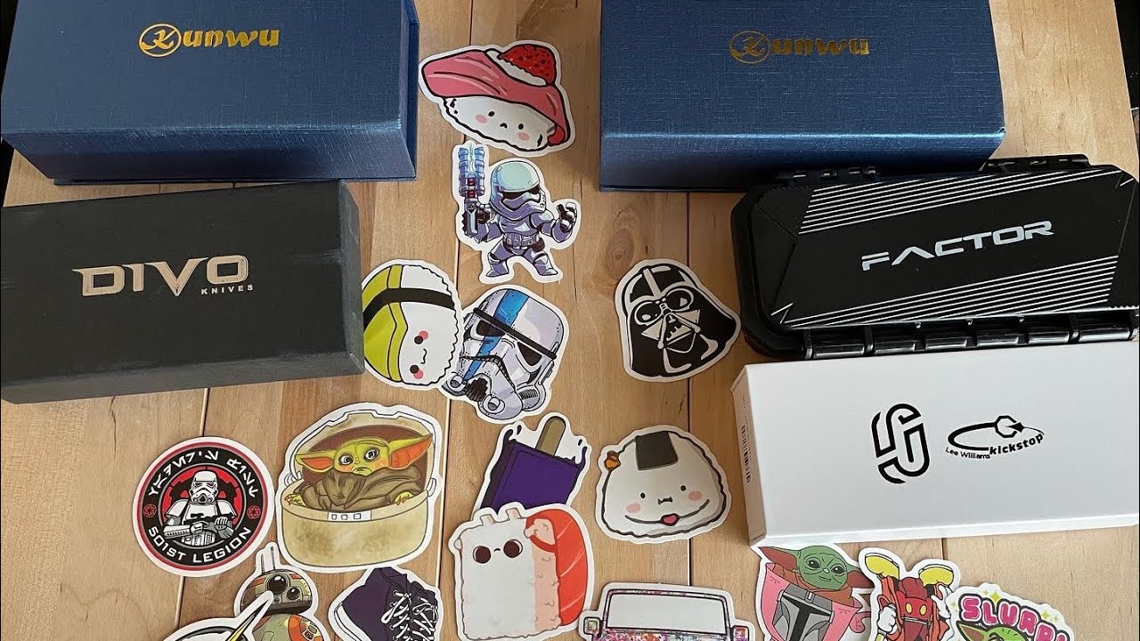 Unboxing 4 Cool Knives! Winterblade Factor, Kunwu X-Tao & Zen, Divo Mash