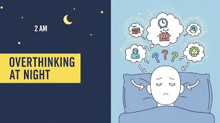 Why Your Brain Won’t Stop Overthinking at Night 🌙🧠 #psychology #overthinking #humanbehavior  #video 