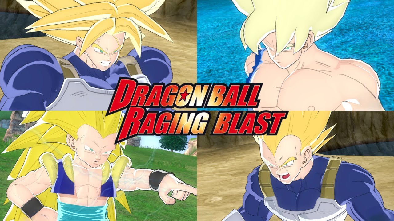 Dragon Ball Raging Blast - All Transformations & Fusions (4K 60FPS)