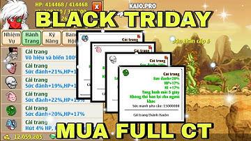 Ngọc Rồng Online - Sự Kiện Black Friday Giảm 80%...Mua Hết Cải Trang Ngon.