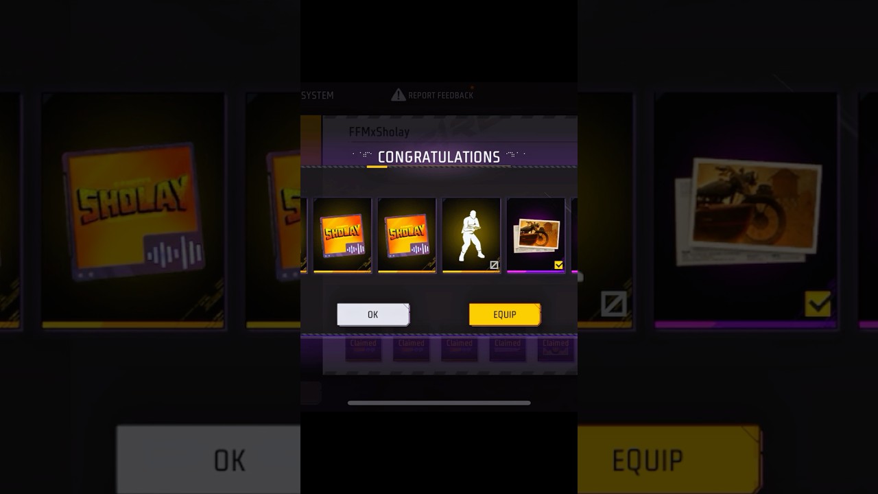 I Got New Ff x Sholay Collab Items 🔥 