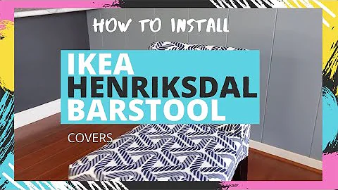 How to install IKEA Henriksdal barstool cover