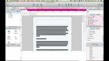 Axure New Feature Concept - Interaction Recording & Interaction Masters