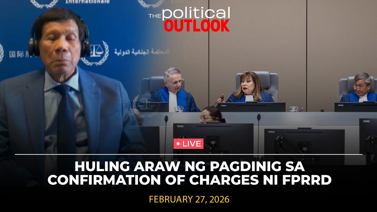 LIVE: Huling araw ng pagdinig sa confirmation of charges hearing ni FPRRD.