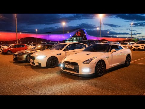 Что могут BMW M5 против NISSAN GT-R!!!   DRAG ROLL-ON  GTR vs БМВ M5