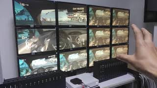 An iPad to control the AV over IP system with video wall function
