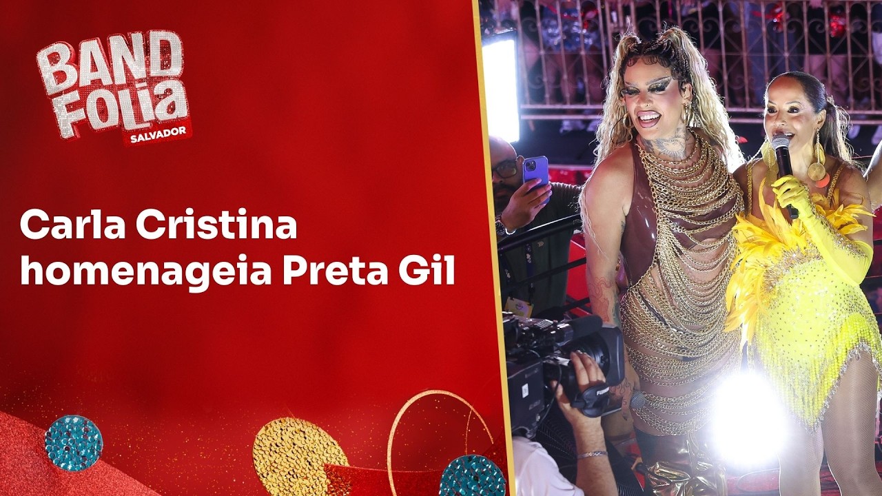 Carla Cristina, Glória Groove e Pabllo Vittar homenageiam Preta Gil | Band Folia