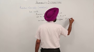 Online Free Topic l ICSE MATH XII l PROBABILITY DISTRIBUTION l Random variable  l Notations l L1252