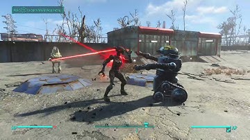 Fallout 4: Assaultron vs Robobrain and Protectron Round 3 [Robot wars]