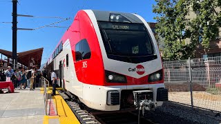 ⁴ᴷ⁶⁰ (Compilation) Caltrain Stadler KISS EMU Electric Train Tour at San Jose Diridon