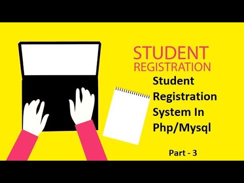 Creating Form | Student Registration System in PHP/MySQLI with Admin ...