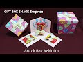GIFT BOX SNACK Surprise - Snack Box kekinian dari kardus bekas - Kado Ulang tahun kreatif