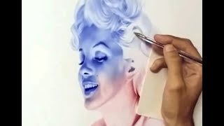 Drawing Marilyn Monroe With BallPoint Pen