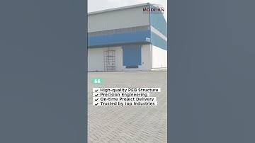 Concor Project by Modern Infra | Complete PEB Structure | Steel Structure Construction