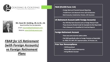FBAR for US Retirement with Foreign Accounts vs Foreign Retirement and Pension Plan Reporting