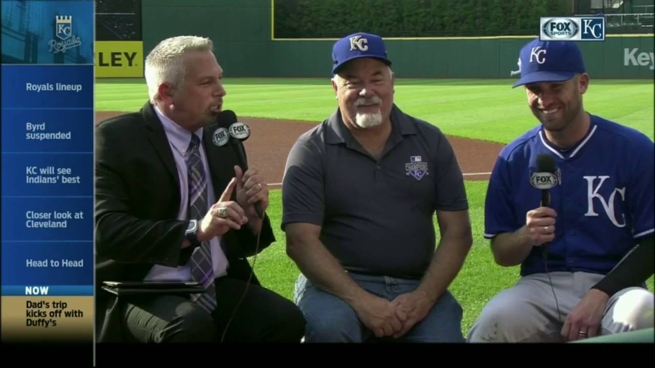 Danny Duffy's dad got pretty into the Royals game