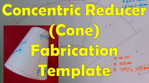 Concentric Reducer Fabrication Template (how to build a cone)