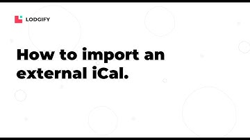 CONNECTIVITY GUIDE - How to import an external iCal