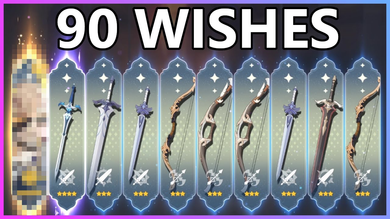 90 Wishes on F2P Account! - Genshin Impact - YouTube