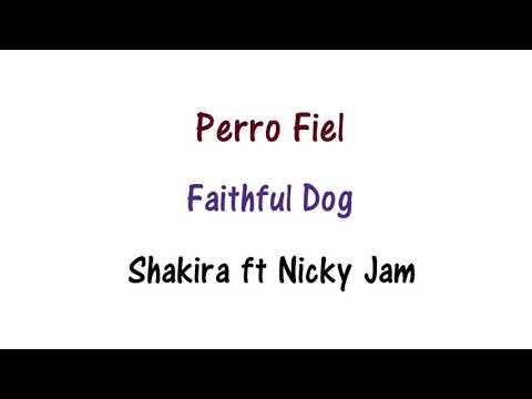 Shakira Perro Fiel Lyrics English And Spanish Translation 