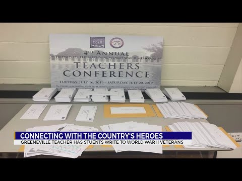 BRINGING HISTORY TO LIFE: Greeneville Middle School history teacher having students write letters to