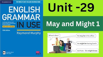 English Grammar in Use (Intermediate)- Unit-29: May and Might 1