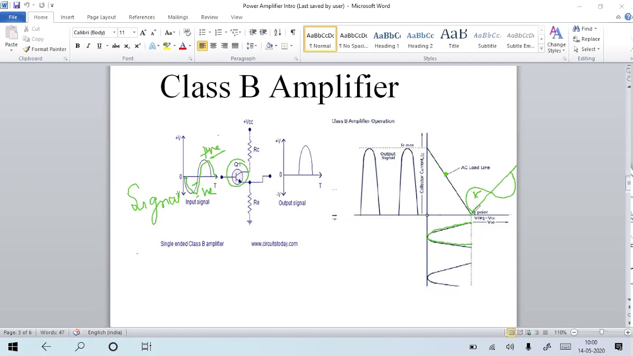 Class B Power Amplifier - YouTube