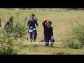 School kids walking home after school in the Himalaya