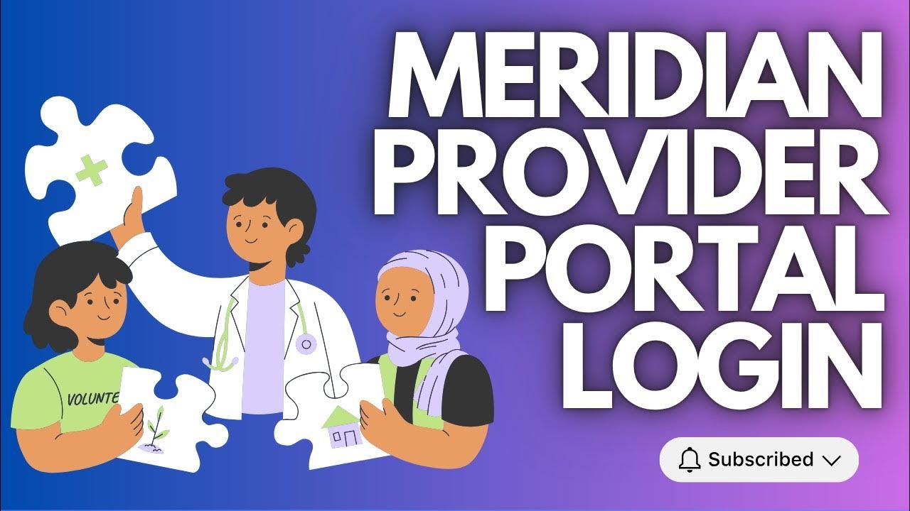 Meridian Provider Portal Login YouTube