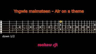 Yngwie malmsteen - Air on a theme guitar cover tutorial