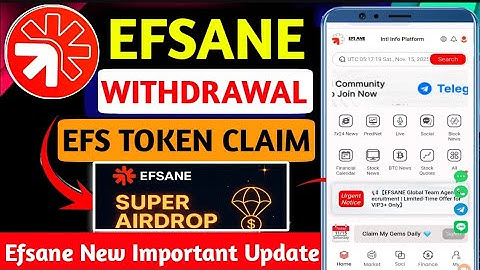 🔜Efsane Airdrop Withdrawal Process Temporary Band | Efsane Airdrop Important New Updates