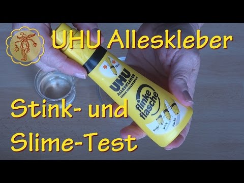 Stink- und Slime-Test: Schleim mit UHU Alleskleber