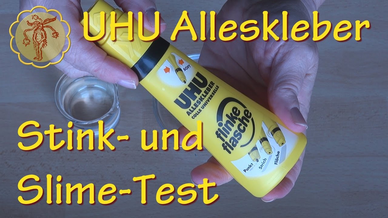 Stink- und Slime-Test: Schleim mit UHU Alleskleber - YouTube