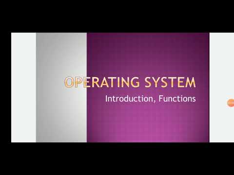 Introduction to Operating