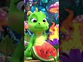 Dragon’s Sweet Treat! 😋#shorts #cute #dragon #watermelon #animation#funny#kidsvideo #viral #trending