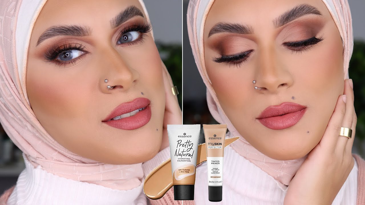 مكياج شيك لأي مناسبة بمنتجات رخيصة | ميكاب كامل ماط 😍 | رأيي في فاونديشن و برايمر ايسنس الجداد