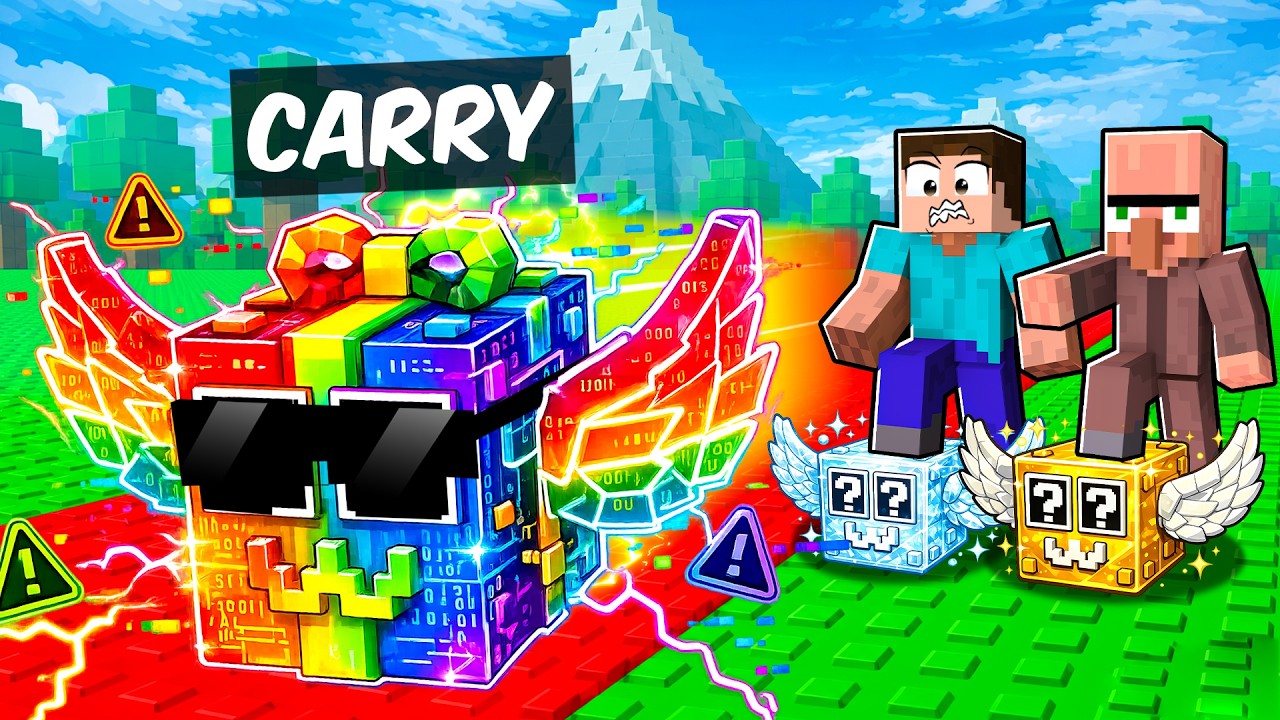 I Become a Brainrot to Troll in Kick a Lucky Block..