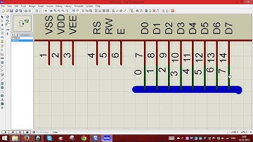 Interfacing of LCD through 8051 in ISIS Proteus