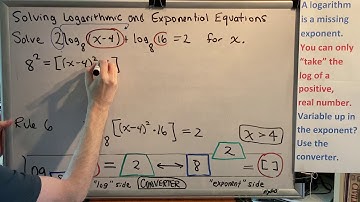 Solving Logarithmic and Exponential Equations (Part 2)